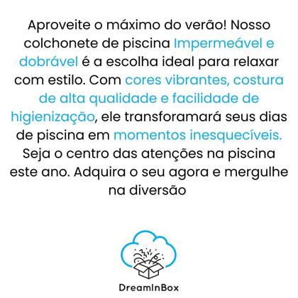 Imagem de Colchonete Para Espreguiçadeira Almofadado P/Piscina Conchas