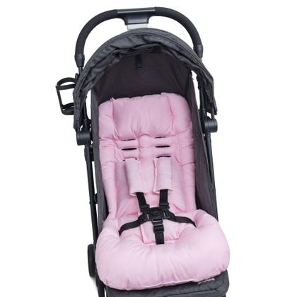 Imagem de Colchonete Para Todos Os Carrinho Fofinho Luxo - ROSA BEBÊ