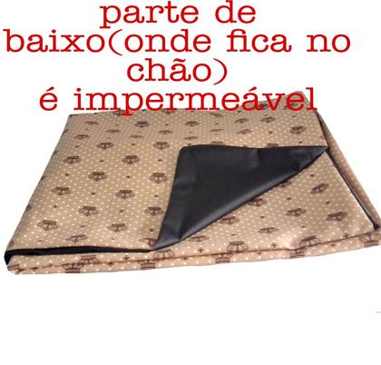 Imagem de colchonete pet 60x80cm colchão cachorro grande+ capa de tecido tipo fronha com zíper
