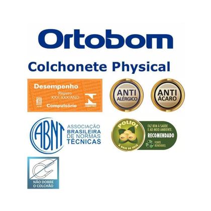 Imagem de Colchonete Physical Casal (128X188X08) D20 - Ortobom