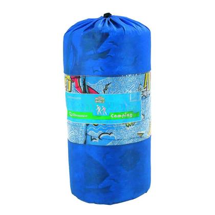 Imagem de Colchonete Saco Dormir Mont Long Campo Praia Azul Solteiro