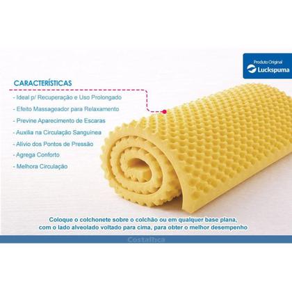 Imagem de Colchonete Solteiro D18 Casca de Ovo Anti Stress (85x185x4) - Luckspuma