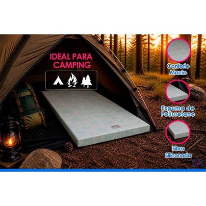 Imagem de Colchonete Solteiro D20 Physical Multiuso Viagem Camping (78x188x8) - Ortobom