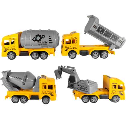 Imagem de Coleção 8 Caminhões de Lixo e Obras Construção de Fricção