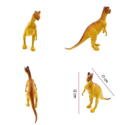 Imagem de Coleção 8 Miniaturas Dinossauros Jurássicos Animais de Brinquedo em Borracha - Dino World