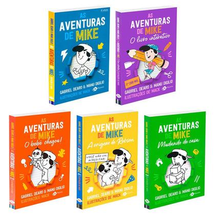 Imagem de Coleção As Aventuras de Mike - Kit com 5 livros, Vol.1,2,3,4 e Livro Interativo