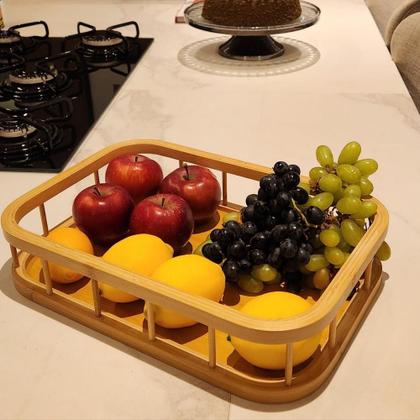 Imagem de Coleção Bambu - Bandeja Retangular Vazada