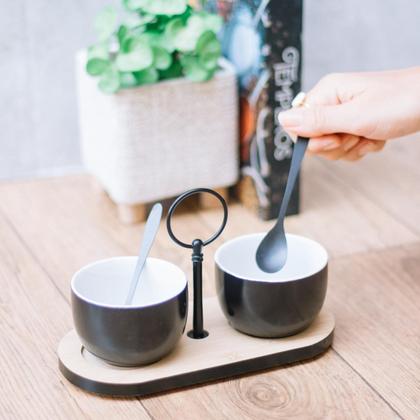 Imagem de Coleção Bambu - Molheira Duo Preta