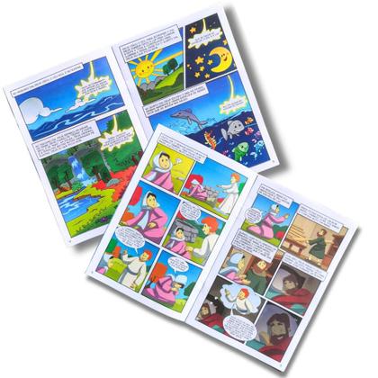 Imagem de Coleção Bíblia em Quadrinhos - 10 Mini Livros Coloridos - Criança - Diversão
