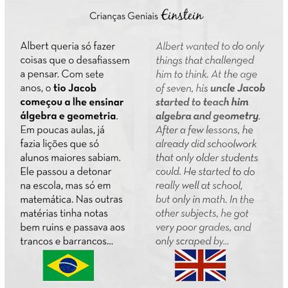 Imagem de Coleção Crianças Geniais Bilíngue Box 8 Livros Grandes Nomes Da História Infantil Educativo Português Inglês