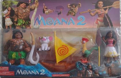 Imagem de Coleção de Personagens Moana  Conjunto com 4 Figuras