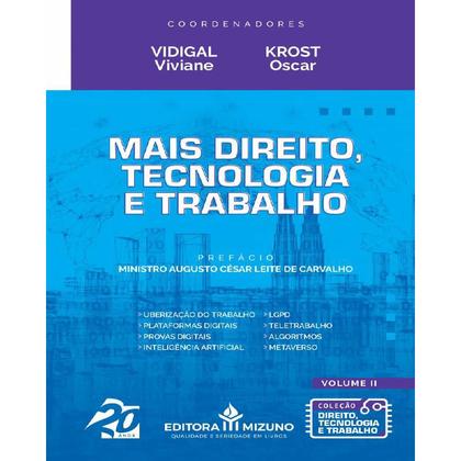 Imagem de Coleção Direito, Tecnologia e Trabalho - 01 - Editora Mizuno