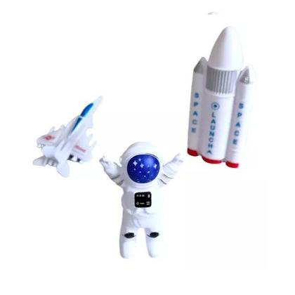 Imagem de Coleção Explorador Espacial Bonecos Astronautas Foguete Nave Meteoro