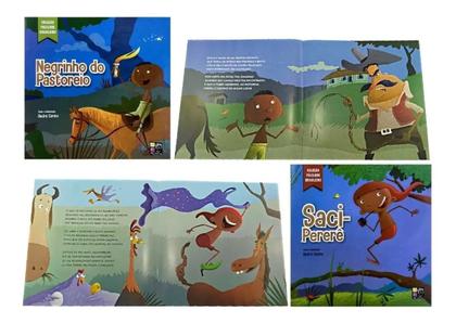 Imagem de Coleção Folclore Brasileiro - 6 Livros Infantis Ilustrados Grandes 30x30 cm - PÉ DA LETRA
