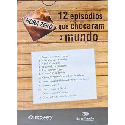 Imagem de Coleção Hora Zero 12 (DVDs) Episódios Que Chocaram o Mundo: Veja os Detalhes da Última Hora Que Antecedeu 12 Episódios