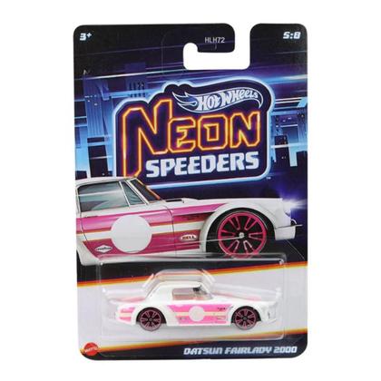 Coleção Hot Wheels 8 Miniaturas Neon Speeders 1/64 2025 - Mattel