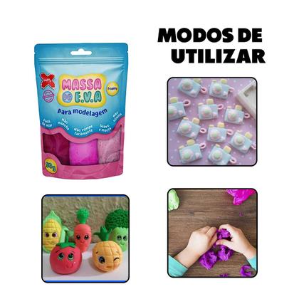 Imagem de Coleção Livro Peppa Pig Com 4 Quebra Cabeças e 101 Primeiros Desenhos Unicornio + Massinha de Modelar Eva