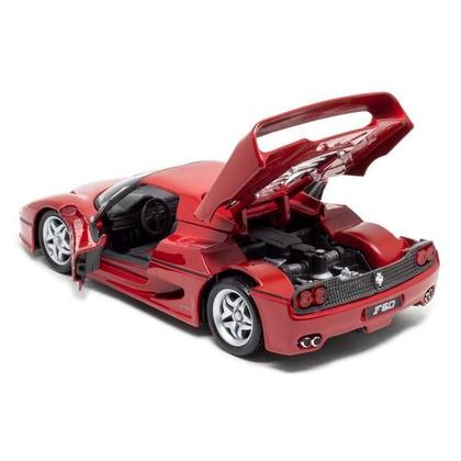 Coleção Miniatura De Ferro Ferrari F50 18cm 1:24 Burago