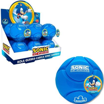 Imagem de Coleção Sonic: Bola Quebra Cabeça + Slime Com Disco Surpresa