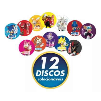 Imagem de Coleção Sonic: Bola Quebra Cabeça + Slime Com Disco Surpresa
