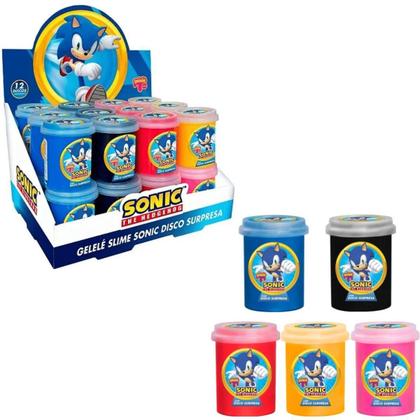 Imagem de Coleção Sonic: Bola Quebra Cabeça + Slime Com Disco Surpresa