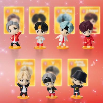 Coleção TinyTAN BTS 7 Bonecos Especial MC - McDonalds