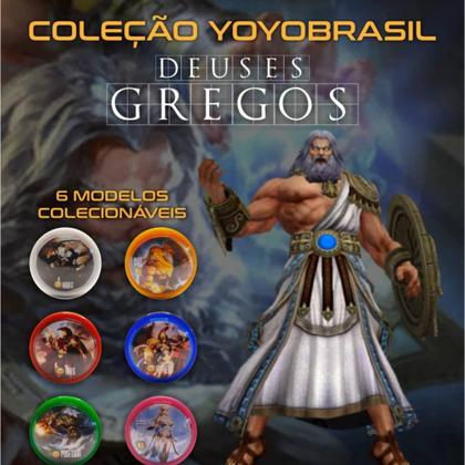 Imagem de Coleção Yoyo Deuses Gregos YOYOBRASIL 6 ioios com Eixo Fixo + 6 Cordas de Brinde