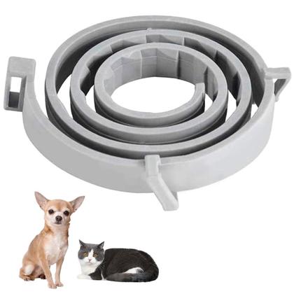 Imagem de Coleira Anti Pulga Cachorro Cao Pet Gato Carrapato Kit 3 Uni Leishmaniose Felino Canino Eficaz Resistente Tamanho Ajustavel Proteçao Segurança