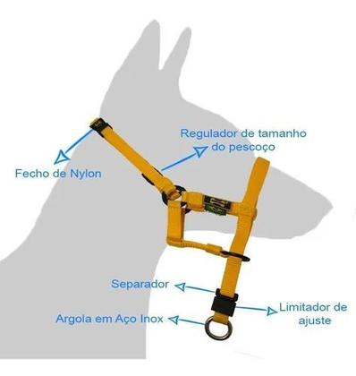 Imagem de Coleira Cabresto Halti Amarela (Amorosso)