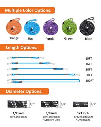 Imagem de Coleira de cachorro Lanwandeng Long Reflective para treinar nylon