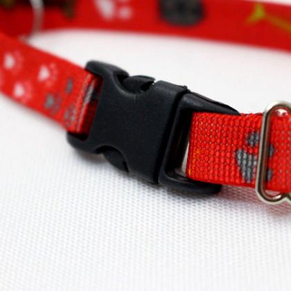 Imagem de Coleira gato Elástica Estampada com Guizo pet Shop