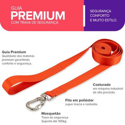 Imagem de Coleira Guia 2 Metros para Cachorro Cães Longa Adestramento Unificada Várias estampas Basic Pet