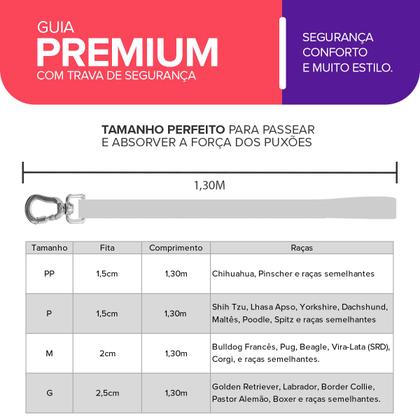 Imagem de Coleira Guia para Cachorro Cães Longa Adestramento Unificada Várias estampas Basic Pet