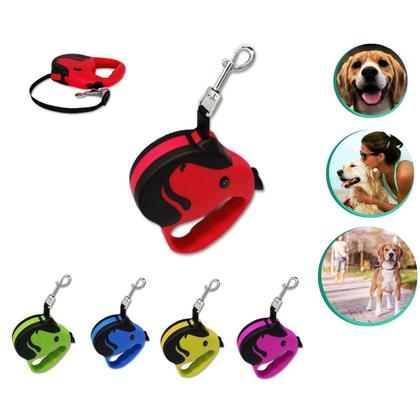 Imagem de Coleira Guia Retrátil Para Pet Cachorros Gatos 3 Metros 15kg