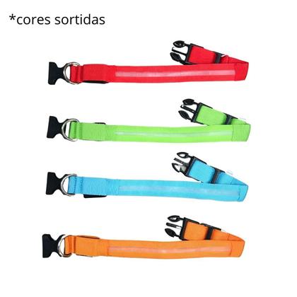 Imagem de Coleira Para Cachorro Pet Com Led Tamanho Pequeno Regulável
