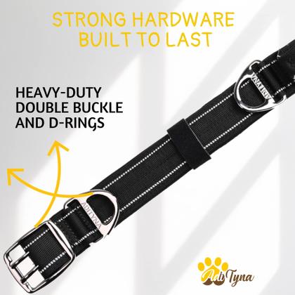 Imagem de Coleira para cães ADITYNA Heavy Duty com alça para cães grandes preta