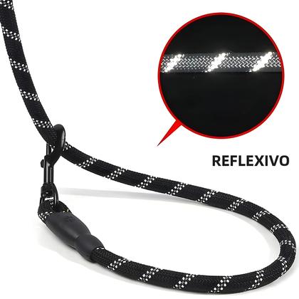 Imagem de Coleira Para Cães Com Cabo Reforçado E Almofadado, Corda De Tração Dupla Para Cães Fortes, Segurança