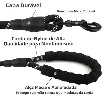 Imagem de Coleira Para Cães Com Cabo Reforçado E Almofadado, Corda De Tração Dupla Para Cães Fortes, Segurança