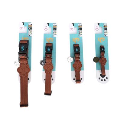 Imagem de Coleira Para Pets Fecho Click Estilo e Conforto Up4You Vivid Style Marrom