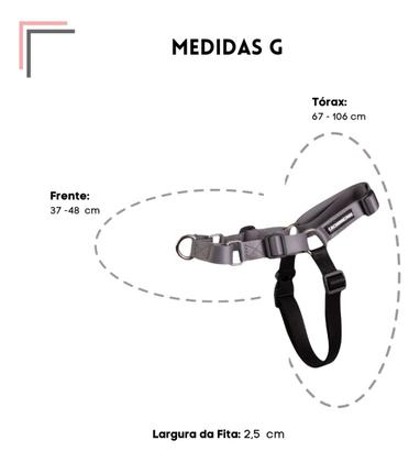 Imagem de Coleira Peitoral Anti Puxao Cachorreiros - Tamanho G