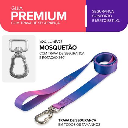 Imagem de Coleira Peitoral Com Guia Para Cachorro Cães Basic Pet