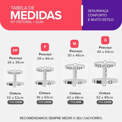 Imagem de Coleira Peitoral Com Guia Para Cachorro Cães Basic Pet