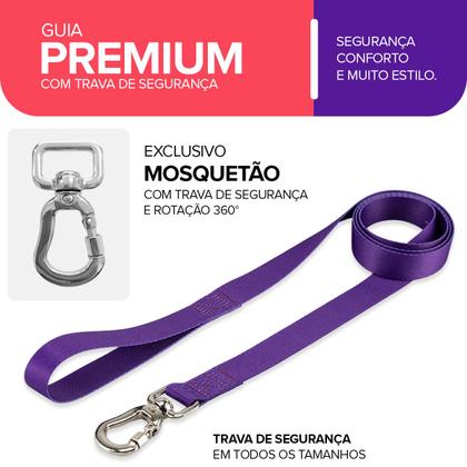 Imagem de Coleira Peitoral Com Guia Para Cachorro Cães Basic Pet