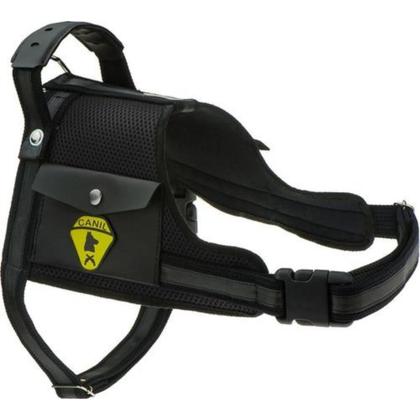 Imagem de Coleira Peitoral Para Cães Com Cinto De Segurança Ajustável Guia Com Alça Reforçada Cachorros Pastor Alemão Pit bull