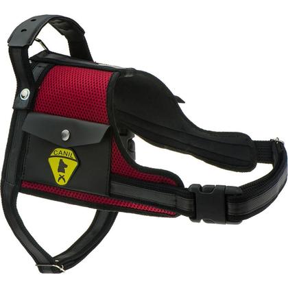 Imagem de Coleira Peitoral Para Cães Com Cinto De Segurança Ajustável Guia Com Alça Reforçada Cachorros Pastor Alemão Pit bull