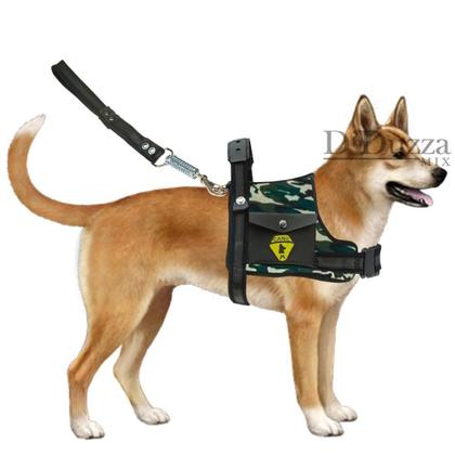 Imagem de Coleira Peitoral Para Cães Com Cinto De Segurança Ajustável Guia Com Alça Reforçada Cachorros Pastor Alemão Pit bull