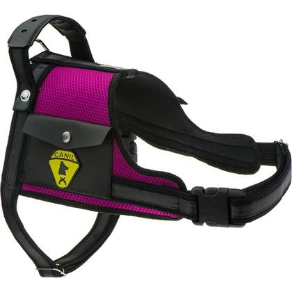 Imagem de Coleira Peitoral Para Cães Com Cinto De Segurança Ajustável Guia Com Alça Reforçada Cachorros Pastor Alemão Pit bull