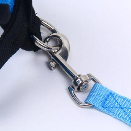 Imagem de Coleira Pet Peitoral Refletível Com Guia para Cães Regulável Super Confortável para Cachorro