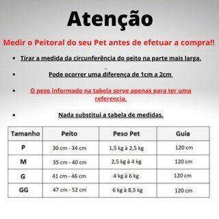 Imagem de Coleira Pet Peitoral Refletível Com Guia para Cães Regulável Super Confortável para Cachorro