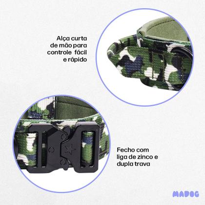 Imagem de Coleira Resistente para Cachorro Grande Forte MADOG Comander